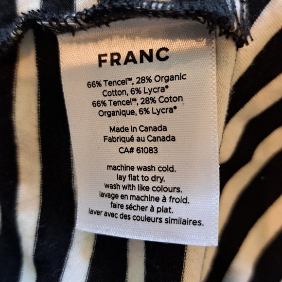 Franc Striped Scoopneck T-shirt - XS - Picture 4 of 7